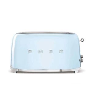 Torradeira smeg 4 fatias - azure blue - tsf02pbeu - 6 níveis de tostagem -