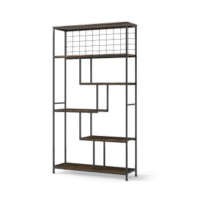 Estante alta 6 níveis 100 x 30 x 180 cm com estabilização antitipla e estil