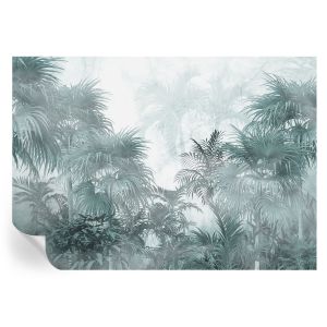 Papel de parede autocolante verde exótico 208x146 tulup