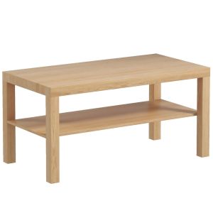 Mesa de centro 90x45x44,5 cm color marrón Homcom, casa - mesas