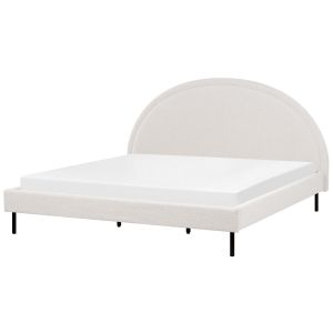 Cama bouclé margut 180 x 200 cm branco