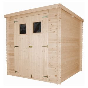 Galpão de madeira 3,53 m² - H200 x 204 x 204 cm - TIMBELA M309+M309G