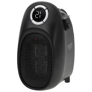 Mini aquecedor termoventilador portátil, sele adler ad7726 preto 1500w