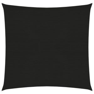vidaXL toldo de vela negro hdpe 160 g/m² 6x6 m