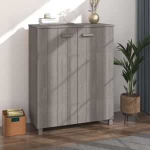 Sapateira hamar 85x40x108 cm pinho maciço cinza-claro