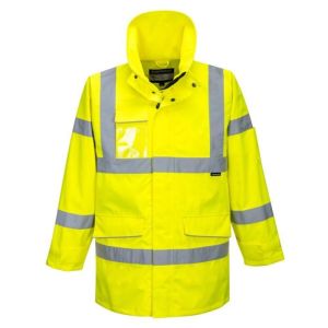 Parka de alta visibilidade impermeável portwest extreme - amarelo