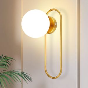 Nettlife aplique parede e14 dourado 34.5x16