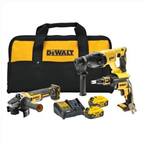Kit 3 ferramentas xr 18v 5ah sem escovas Dewalt chave de fenda dcf620 + mar
