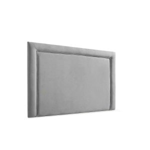 Cabeceira estofada regina aqualine 210x115x5 cm - cinzento claro - moonia