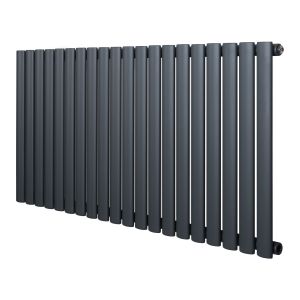 Radiador de coluna simples oval – 600 mm x 1200 mm – cinza antracite