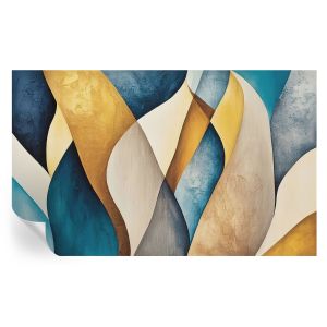 Papel de parede autocolante abstração ondulada 416x254 tulup