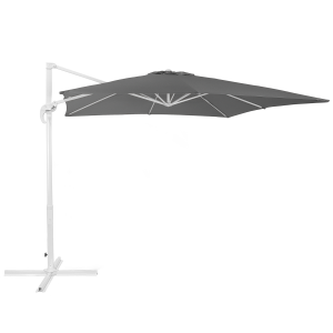 Guarda-sol lateral 250 cm monza cinzento escuro