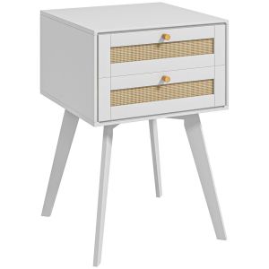 Mesa de cabeceira 40x40x60 cm color blanco Homcom, casa - quarto