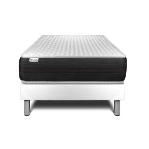 Pack sommier colchão vital spring 120 x 200 cm sommier em kit branco