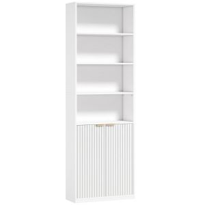Estante para livro 60x24x182 cm mdf color blanco Homcom