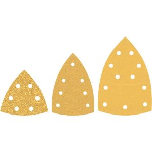 50 folhas abrasivas expert c470 d 93x93mm g 100 para lixadeiras delta - bos