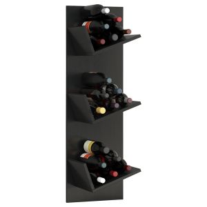Estantería vinosi negro al. 106 x an. 33 x p. 26 cm