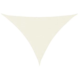 Para-sol estilo vela tecido oxford triangular 4x4x5,8 m creme