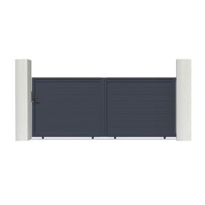 Portão de correr elétrico 3.5m eiger h.140cm + ranger c300