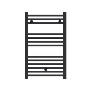 Radiador toalheiro de agua ocean preto 803x500mm