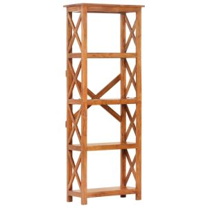 vidaXL estantería de madera maciza de acacia acabado miel 60x30x160 cm