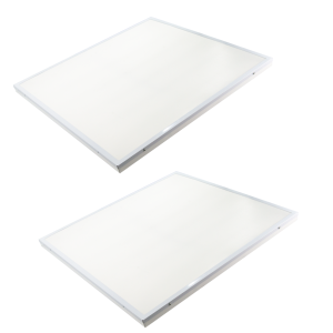 Pack x2 LED panel superfície 60x60cm, 50w, cool white 6000k, 4000 lm