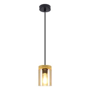 Nettlife luminária de pendurar E27 madeira 12x12