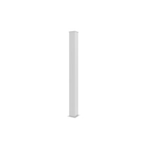Jogo de 4 postes eifel 15x15 em alumínio a.190cm - branco mate