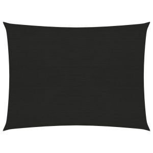 vidaXL toldo de vela negro hdpe 160 g/m² 2x3,5 m