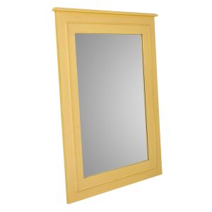 Espelho de madeira amarelo 70x03x90