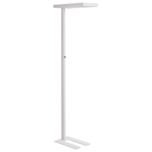 Candeeiro de pé LED taurus com regulador de intensidade metal branco