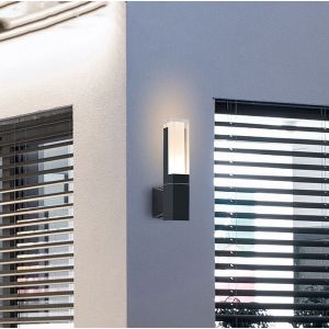 Luminária de parede exterior acrílico 7 w 6000 k branco