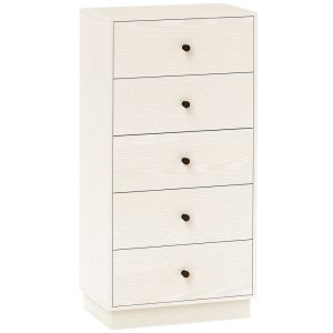 Cómoda com 5 gaveta 47x29x95 cm color blanco Homcom