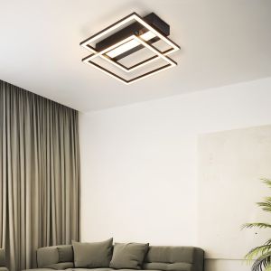 Nettlife candeeiros de teto LED preto 36x37