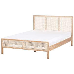 Cama madeira de pinho salernas 140 x 200 cm castanho claro