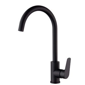 Torneira de cozinha monocomando preta mate série beLGica