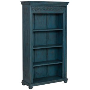 Estante madeira azul 100x40x180h cm