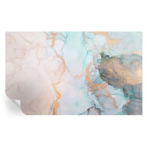 Papel de parede adesivo ondas em aquarela 416x254 tulup