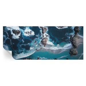 Papel de parede autocolante ondas do oceano 250x104 tulup