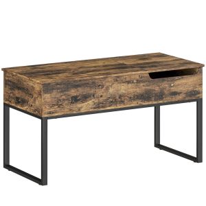 Mesa de centro 100x45x67 cm color marrón Homcom, casa - mesas