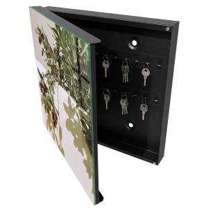 Caixa para chaves decorativa 30x30x5, abertura à esquerda tulup