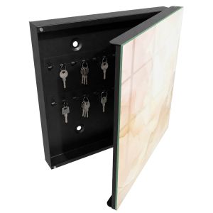 Caixa de chaves de parede decorativa 30x30x5, abertura à direita tulup