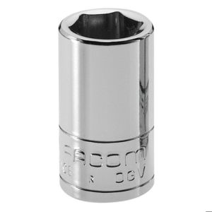 Soquete métrico de 6 pontos 1/4'' diâmetro 8mm comprimento 22mm - facom - r