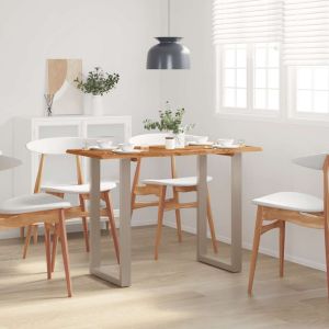 Mesa de jantar 110x50x76 cm madeira de acácia maciça wf918369