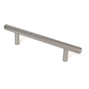 Puxador de aço inoxidável grafitado de 160mm, lote de 24