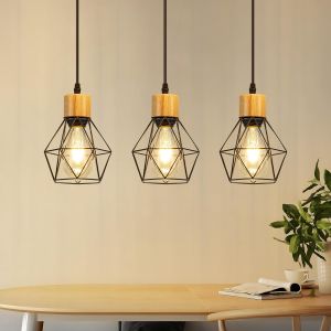 Nettlife candeeiro suspenso preto 45x19