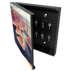 Caixa para chaves decorativa 30x30x5, abertura à esquerda tulup