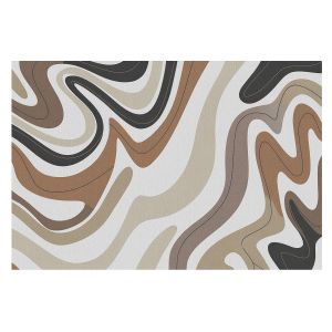 Papel de parede tecido não tecido 250x250 ondas harmoniosas tulup