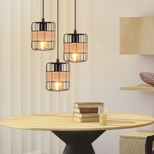 Nettlife luminária de pendurar E27 preto 167.5x25