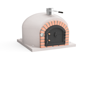 Construção exterior de forno a lenha gran canária branco - 80x80x65 cm